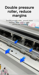 เครื่องตัดและตัดแผ่นพล็อตเตอร์แบบอัตโนมัติเครื่องตัดฉลากกระดาษอัตโนมัติสำหรับการทำกราฟดีไซน์ใหม่จากโรงงาน - Product Image 4