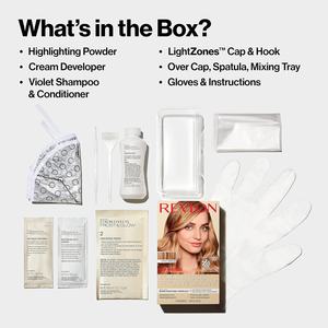 ชุดไฮไลท์ผมเรฟลอน คัลเลอร์เอฟเฟคส์ ยา<span class=keywords><strong>ย้อม</strong></span><span class=keywords><strong>ผม</strong></span>ถาวร บาลายาจ ฟรอสติ้ง ออมเบร สไตล์ลิ่ง ปราศจากแอมโมเนียและพาราเบน 30 น้ำผึ้ง 8 ออนซ์ - Product Image 6