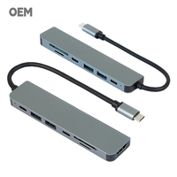 7-en-1 100W Fast Charge Thunderbolt 3 Pro Dock avec adaptateur d'alimentation double lecteur USB-C/A SD/TF pour Mac/Win & Camera