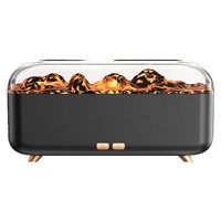 Diffuseur d'aromathérapie transfrontalier New Flame avec lumière d'ambiance sept couleurs, fonctionnement silencieux USB pour bureau, usage domestique et commercial