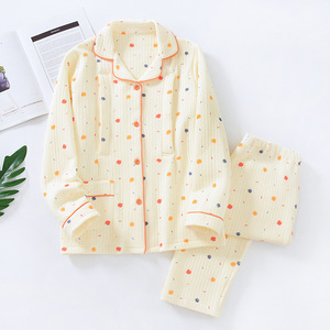 Conjunto de <span class=keywords><strong>Pijama</strong></span> de Maternidad de Algodón Puro - Pijamas de <span class=keywords><strong>Invierno</strong></span> para Mujer con Mayor Calidez y Grosor - Conjunto de <span class=keywords><strong>Pijama</strong></span> para <span class=keywords><strong>Lactancia</strong></span> Posparto - Product Image 5