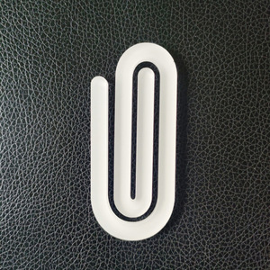 2025 Top Ranking Classic Eco-friendly Sublimation Acrylic Paper Clip Bookmark Heat Transfer Notebook File Card Clip