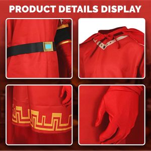 YUIQPKJX ลอร์ด ฟาร์ควาดเครื่องแต่งกายผู้ใหญ่หมวกเคปถุงมือยูนิเซ็กส์ฮาโลวีนมาร์ดิกราส์คอสเพลย์พร็อพ - Product Image 3