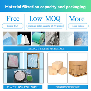 Quạt Lọc bông lọc Tấm Lọc hiệu quả 99% sức đề kháng thấp Tốc độ dòng chảy cao - Product Image 4