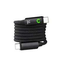 Kabel Data Pengisian Cepat Magnetik Tembaga Murni 240W PD100W untuk Tablet - Dual Type-C & untuk Konektor dengan Transfer Data