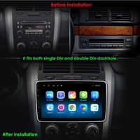 Pemutar Multimedia Audio mobil 2din 10.1 inci, Radio mobil elektrik Android, layar 360 derajat, pemutar Multimedia Audio mobil Stereo Carplay/DSP/4G/RDS