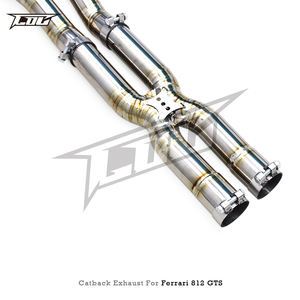 ท่อไอเสียไทเทเนียม2017-2023น้ำหนักเบาสำหรับ <span class=keywords><strong>Ferrari</strong></span> <span class=keywords><strong>812</strong></span> <span class=keywords><strong>gts</strong></span>/superfast <span class=keywords><strong>V12</strong></span> 6.5L - Product Image 2