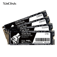 Simdisk NVME Pcie 3.0 256GB 512GB 1TB Interface Solid State Drive Disco Duro M.2 2280 M2 SSD untuk Laptop