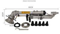 Titans Factory Direct 360 Gear Drive Metal Rain Gun para sistema de riego por pulverización agrícola