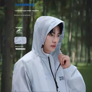 Ensemble imperméable et pantalon de pluie en fibre de polyester pour véhicules électriques et motos, léger, type séparé, imperméable, à capuche, pour l'extérieur - Product Image 5