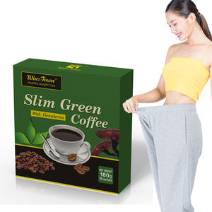 Winstown Poudre de café vert mince pour la perte de poids Café céto instantané aromatisé au chocolat dans une boîte Sac Emballage goût neutre - Product Image 1