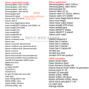 สายนาฬิกาหนัง18มม. 24มม. สำหรับ Samsung Galaxy <span class=keywords><strong>Watch</strong></span> Active2 42 46มม. S3เกียร์20มม. 22มม. สำหรับ Samsung <span class=keywords><strong>Watch</strong></span> <span class=keywords><strong>5</strong></span> Pro - Product Image 6