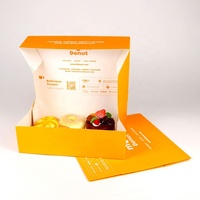 Boîte à Gâteaux de Boulangerie en Papier Luxe Écologique, Boîte à Donuts Imprimée sur Mesure, Matériaux Recyclés pour l'Emballage Cadeau de Biscuits, Pâtisseries et Aliments
