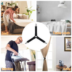 Vente en gros de pinces à drap réglables antidérapantes en acier inoxydable, adaptées aux nappes et aux housses de lit - Product Image 3