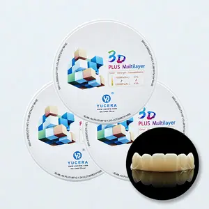 尤塞拉3D多层锆空白计算机辅助设计凸轮陶瓷氧化锆块牙科材料氧化锆圆盘