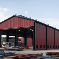 Entrepôt à structure métallique pour le stockage de bobines d'acier, bâtiment préfabriqué à portique robuste, fabricant direct d'usine