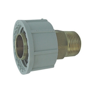 Adattatore Maschio in Ottone Plasson 1 1/4 X 40 per Tubi in Polietilene, Connettori per Irrigazione Giardino - Product Image 1