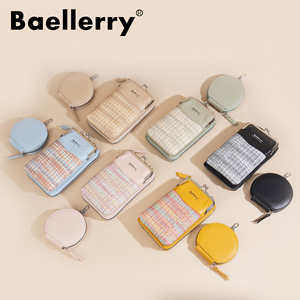 กระเป๋าใส่โทรศัพท์สำหรับผู้หญิง Baellerry กระเป๋าสะพายข้างขนาดเล็กทรงสี่เหลี่ยมแนวตั้ง 7 นิ้ว สีสันตัดกัน พกพาสะดวก ใช้ได้ทุกวัน - Product Image 4