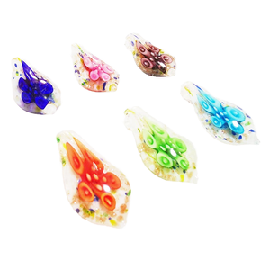 Pendentifs en verre soufflé en forme de fleur - Product Image 1