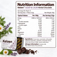 Complément alimentaire au chocolat aux herbes pour le sommeil, bonbons au cacao pour la relaxation nocturne