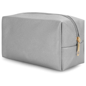 Usine 2025 Sacs cosmétiques de couleur unie Sac à main en cuir Vente en gros Sac de maquillage - Product Image 1