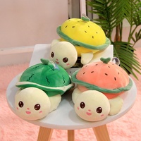 Peluche Tortue Fruit Douce et Mignonne en Coton, Tortue Pastèque, Cadeau pour la Fête des Enfants avec Machine à Pinces, Jouet en Peluche