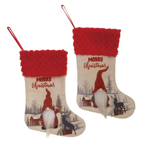 Chaussette de Noël Gnome Sans Visage, Ornement à Suspendre à l'Arbre de Noël, Décoration de Fête - Product Image 3