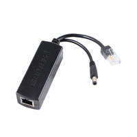 Répartiteur PoE isolé 48V à 12VDC de qualité industrielle avec surcharge/court pour caméra IP