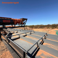 Trommel mobile de séparation précise pour l'or, capacité 200 tonnes/heure, avec canal de lavage et système antirouille pour l'extraction de l'or en rivière