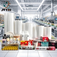 Rouleau de film rétractable POF Jutai haute transparence pour boîtes de téléphone, emballages cosmétiques et bière