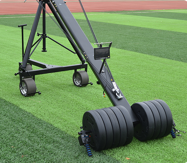 Factory Supply Professional Broadcast 12 Meters 2-Axis Motorized Dutch Head Video Camera Jimmy Jib Crane With Remote Control
