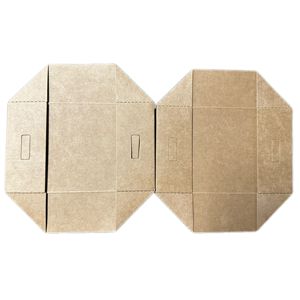Caja de comida desechable Caja de barco de papel Kraft Papas fritas, Caja de embalaje de pollo frito Degradable - Product Image 4