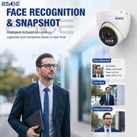 Système de caméra CCTV ESOE 4k 8MP, reconnaissance faciale, détection de flamme, étanche IP67, kit NVR POE 4CH, système complet de sécurité domestique