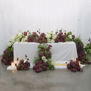 ترتيبات زهور فاخرة للزفاف، باقة زهور اصطناعية من الهيدرانجيا، كرة زهور لتزيين طاولات حفلات الزفاف والمناسبات - Product Image 6