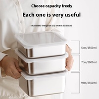 TIANXING-Panier filtrant en acier inoxydable avec couvercle pour stockage de fruits et légumes, 304