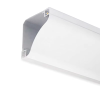6000 Series LED Luminous Top Corner Line Lamp Angle d'angle intérieur à fente libre pour les plafonds de salon Plâtre exposé Métal