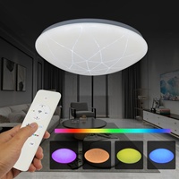 Lustre LED cristal intelligent au design moderne, luminaire décoratif d'intérieur, idéal pour une chambre à coucher