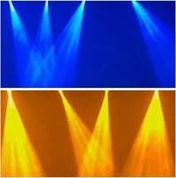 Projecteur de scène professionnel à tête mobile LED 180W avec gobos rotatifs et prisme à 18 facettes pour DJ, club et location événementielle