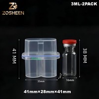 Boîte de rangement personnalisée pour flacons de sérum en plastique 3ml2, boîte d'emballage pour flacons de taille personnalisée pour flacons de laboratoire et cosmétiques
