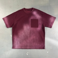 T-shirt personnalisé de haute qualité pour marque, coupe ample, 220 g/m², couleur personnalisée, effet délavé soleil