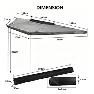 Nueva Carpa de Techo para Auto 4x4 Todoterreno, de Aluminio, Desplegable, 180°, Diseño Innovador - Product Image 3