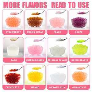Hefs Sakura hương vị pha lê thạch BOBA Konjak vòng ngọc trai Bóng Giá bán buôn cho trà bong bóng cửa hàng thành phần - Product Image 4