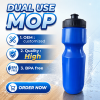 Bouteille d'eau de cyclisme personnalisée en plastique LDPE PE de 700 ml, sans BPA et saine, bouteille d'eau à presser pour vélo, pour les voyages