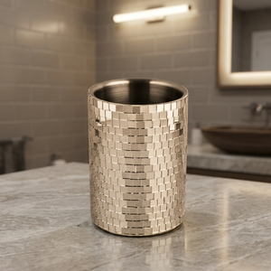 Refroidisseur à Vin en Acier Inoxydable Vintage Design CLASSIQUE avec Charme Métallique Élégant - Product Image 3