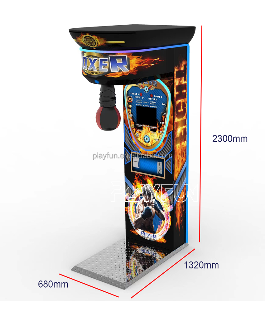플레이펀 실내 펀칭 및 킥복싱 티켓 코인 작동식 복싱 아케이드 게임기 (게임 센터용)| Alibaba.com