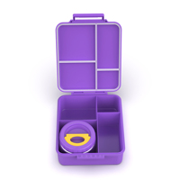 Boîte à bento de luxe AOHEA violette avec pot à soupe isotherme, impression de logo personnalisable, nouvelle conception hygiénique