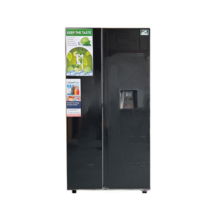 Commercio all'ingrosso della fabbrica porte di vetro temperato fianco a fianco di grande capacità porte doppie con distributore di acqua <span class=keywords><strong>frigo</strong></span> frigorifero - Product Image 1
