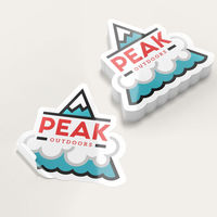 Autocollants Logo Découpés Personnalisés en Vinyle PVC Blanc, Résistants aux UV, Imperméables, Durables et Auto-Adhésifs