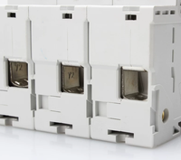 Disjoncteurs compacts série DZ158 Cuivre/Métal/Plastique Usage domestique 3P 63A Capacité de coupure 6kA 400V