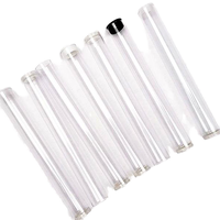 Tube en plastique souple transparent en gros avec couvercle, conteneur vide pour fard à paupières liquide, emballage cosmétique